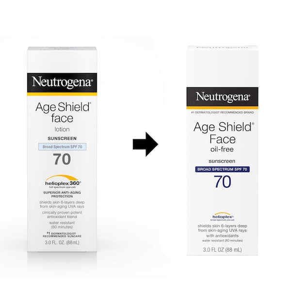 Neutrogena Age Shield Face Lotion Sunscreen SPF 70 3 Oz., PK12